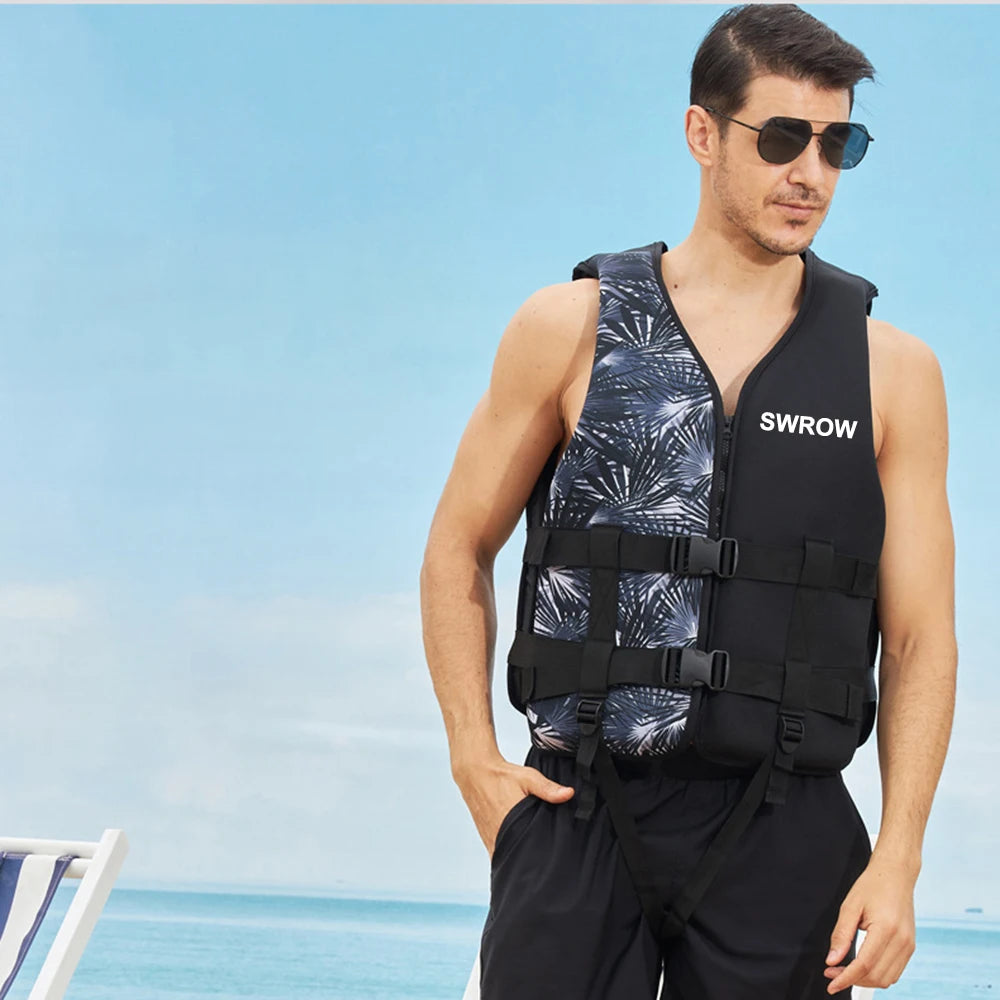 Professional Life Jacket Buoyancy Suit Portable Fishing Vests Waterproof Sea Fishing Swimming  Drifting Adjustable Safety Vest