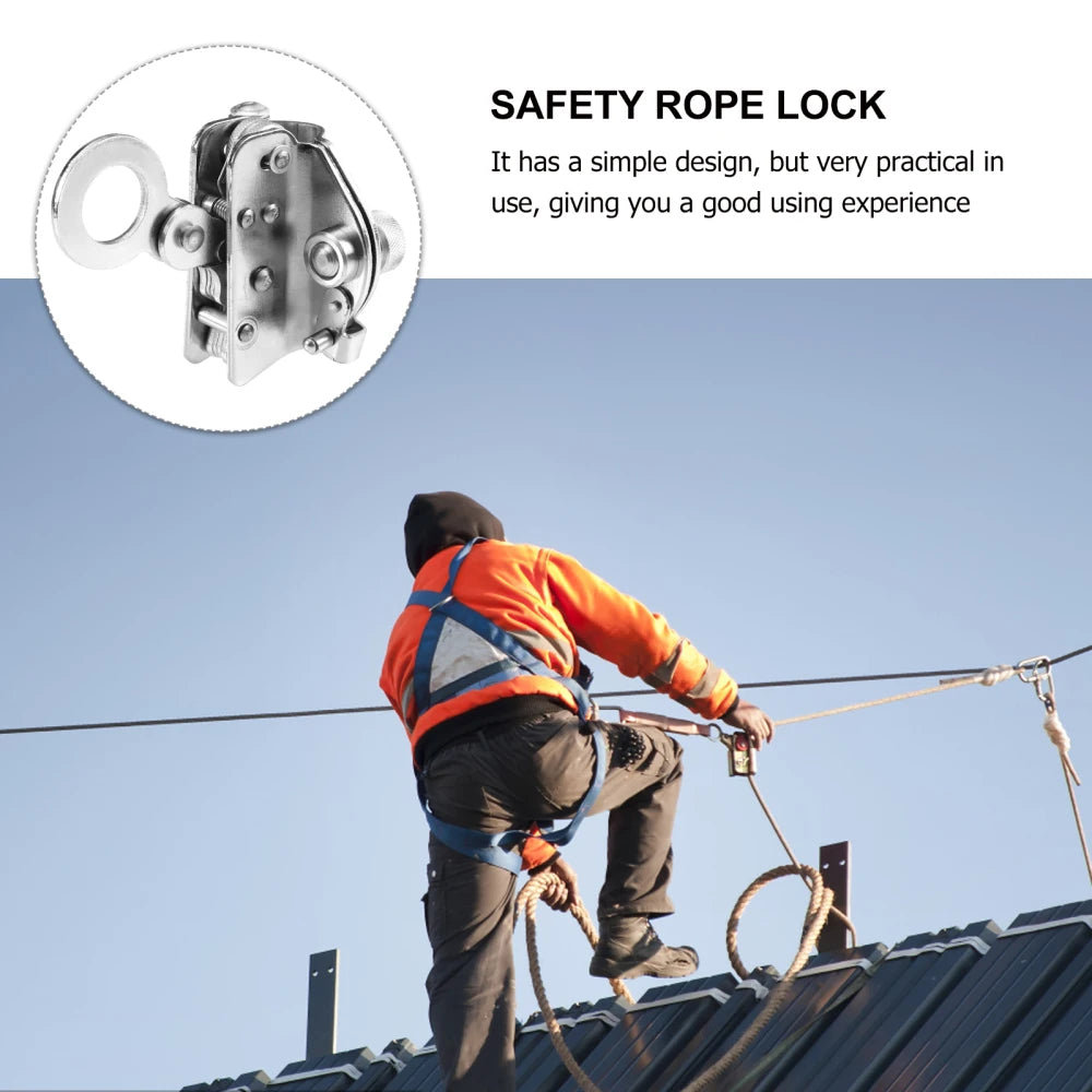 Exterior Wall Cleaning Safety Rope Self-Locking Device Climbing Slow-Down Safety Lock Safety Rope Anti-Fall Self-Locking Device