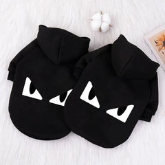 Dog Clothes Fashion Designer Printed Dog Hoodies Sweater Autumn Winter Outdoor Large Dog Pet Coat for Labrador French Bulldog