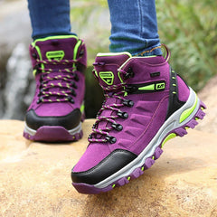 2023 Women Boots Waterproof Winter Shoes Hiking Shoes Women High gang Shoes Non-slip Sneakers Shoes For Adult Work Shoes Mujer