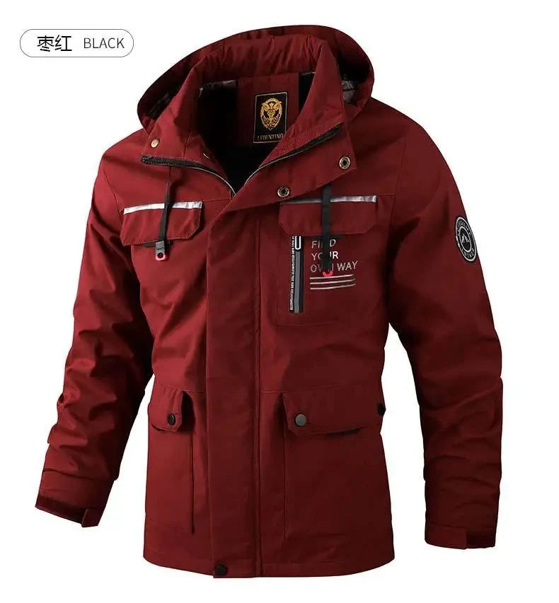 Spring and Autumn Jacket Men's Single Layer Waterproof Windbreaker Outdoor Sports Mountaineering Jacket Men Clothing Luxury Coat