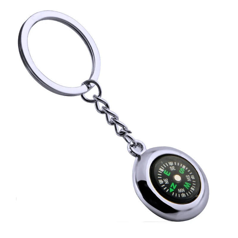 Outdoor Camping Hiking Mini Compass Navigator Portable Keychain Survival Tool