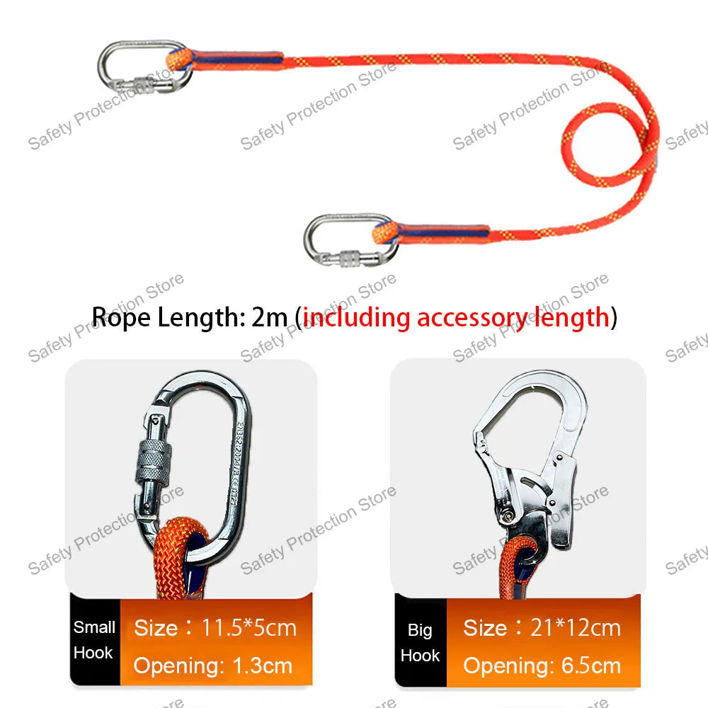 Five-point High Altitude Work Safety Harness Full Body Safety Belt Outdoor Climbing Training Construction Protective Equipment