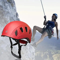 Ice Climbing Helmet Comfortable Sweat Absorption Shock Absorbing Security Mountain Rock Climbing Helmet for Mountaineering