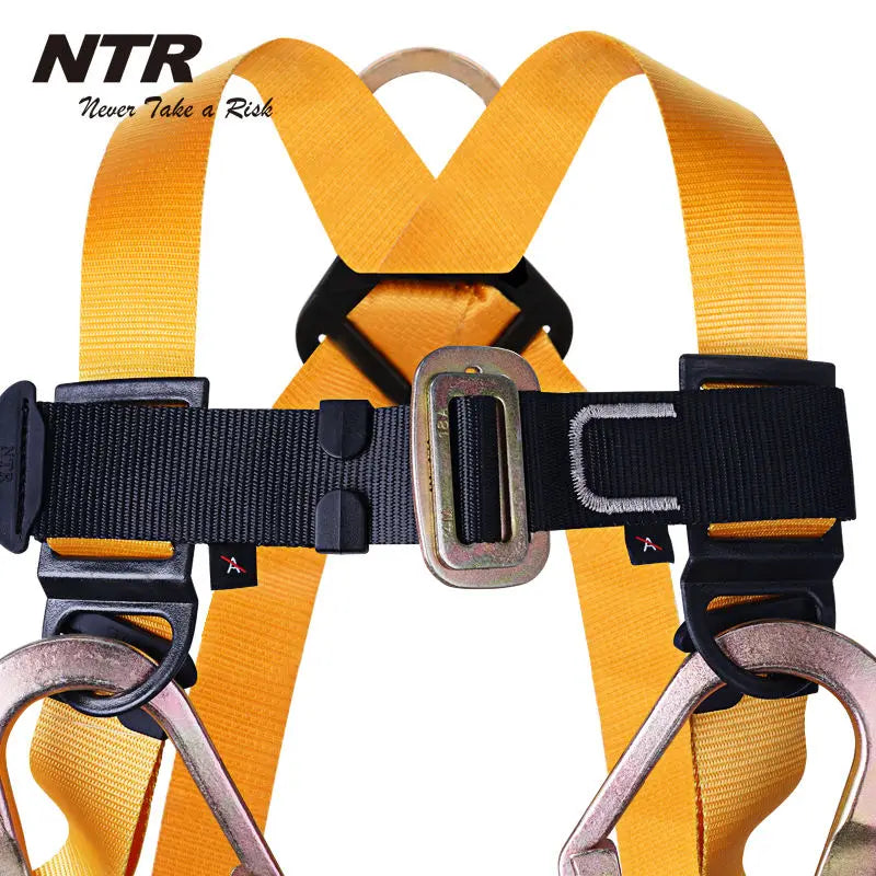 Fall Arrest Rock Climbing Harness Aerial Work Safety Belt Outdoor Full Body Anti Fall Protective Gear