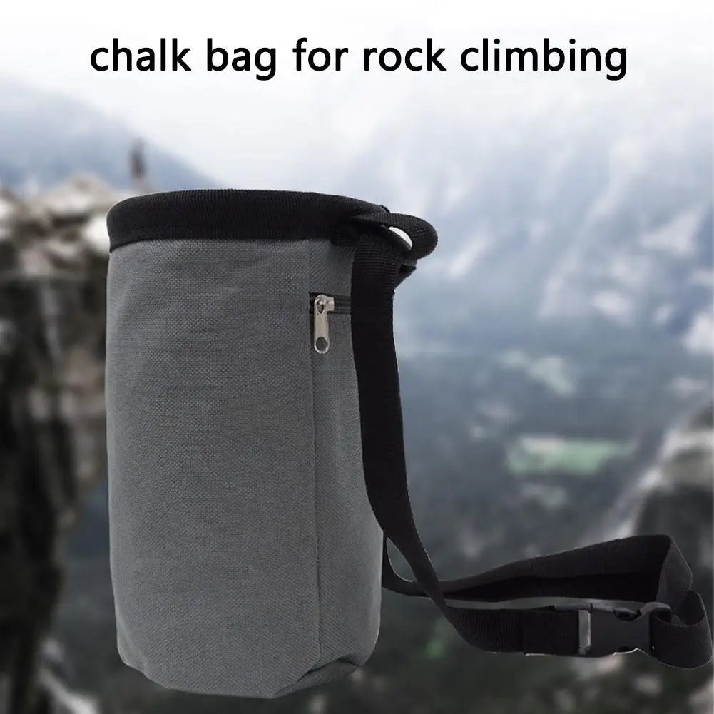 Magnesia Sack Rock Climbing Chalk Bag Waterproof Pocket for Weight Lifting Outdoor Bouldering Magnesia Pouch Climbing Equipment