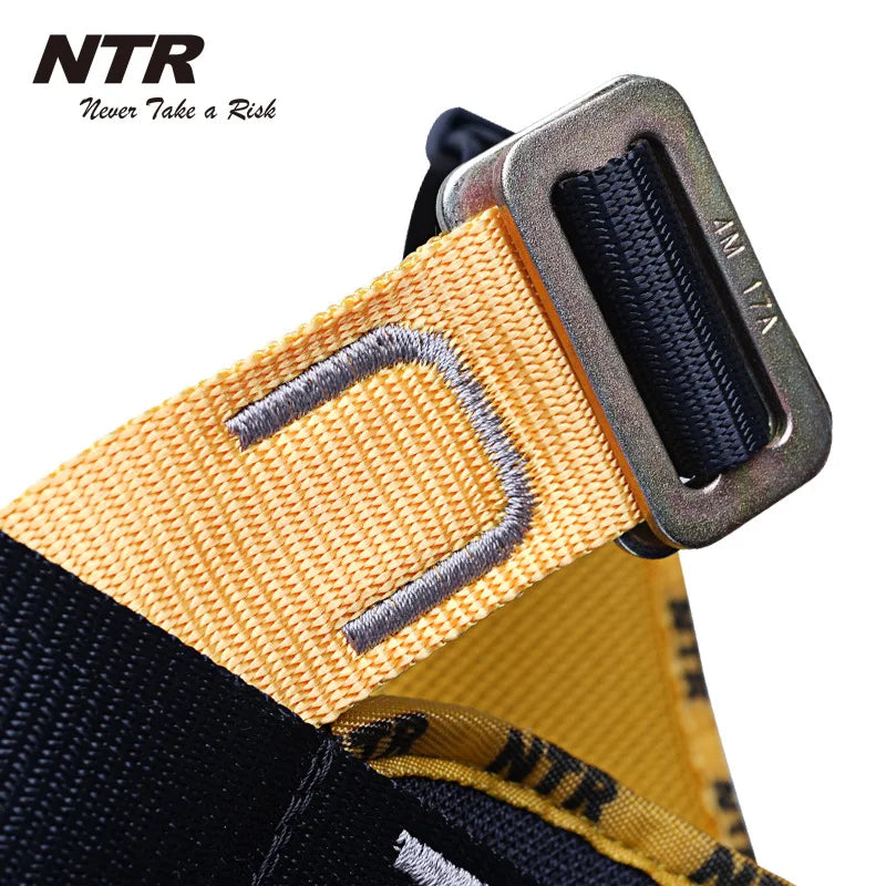 Fall Arrest Rock Climbing Harness Aerial Work Safety Belt Outdoor Full Body Anti Fall Protective Gear