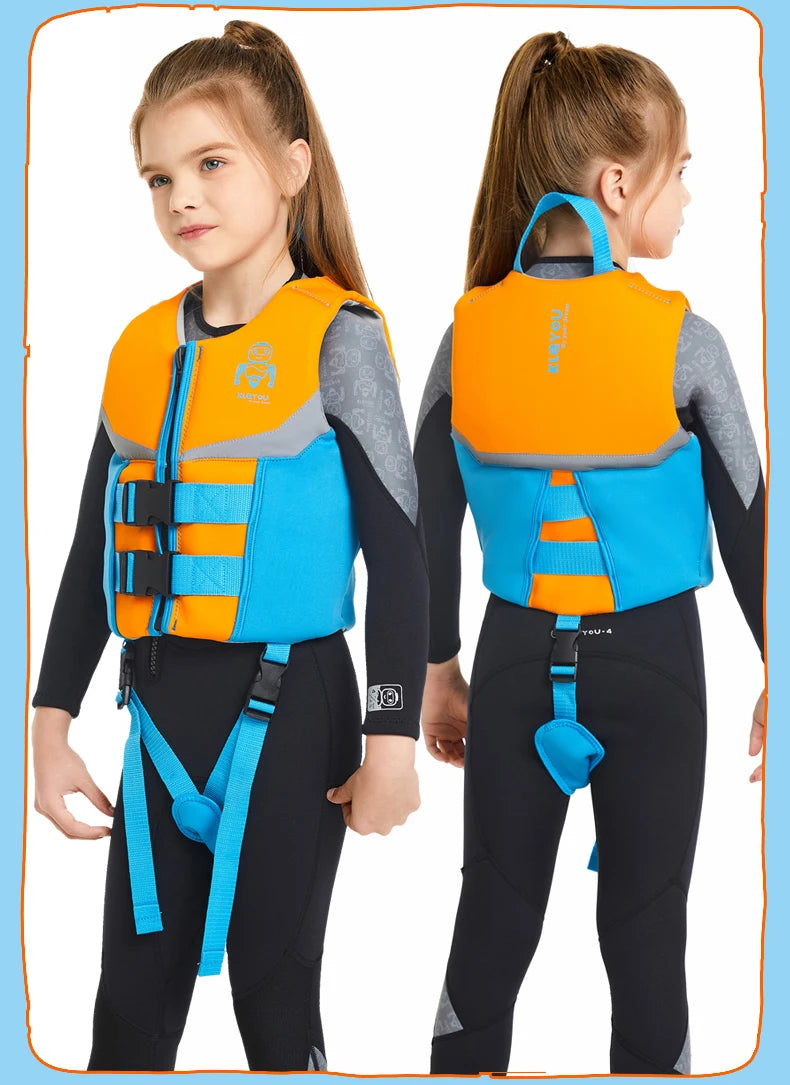 Kids Buoyancy Snorkel Vests, Life Jacket for Children, Swim Vest for Boys and Girls, Swimsuit Flotation Swimming Aid