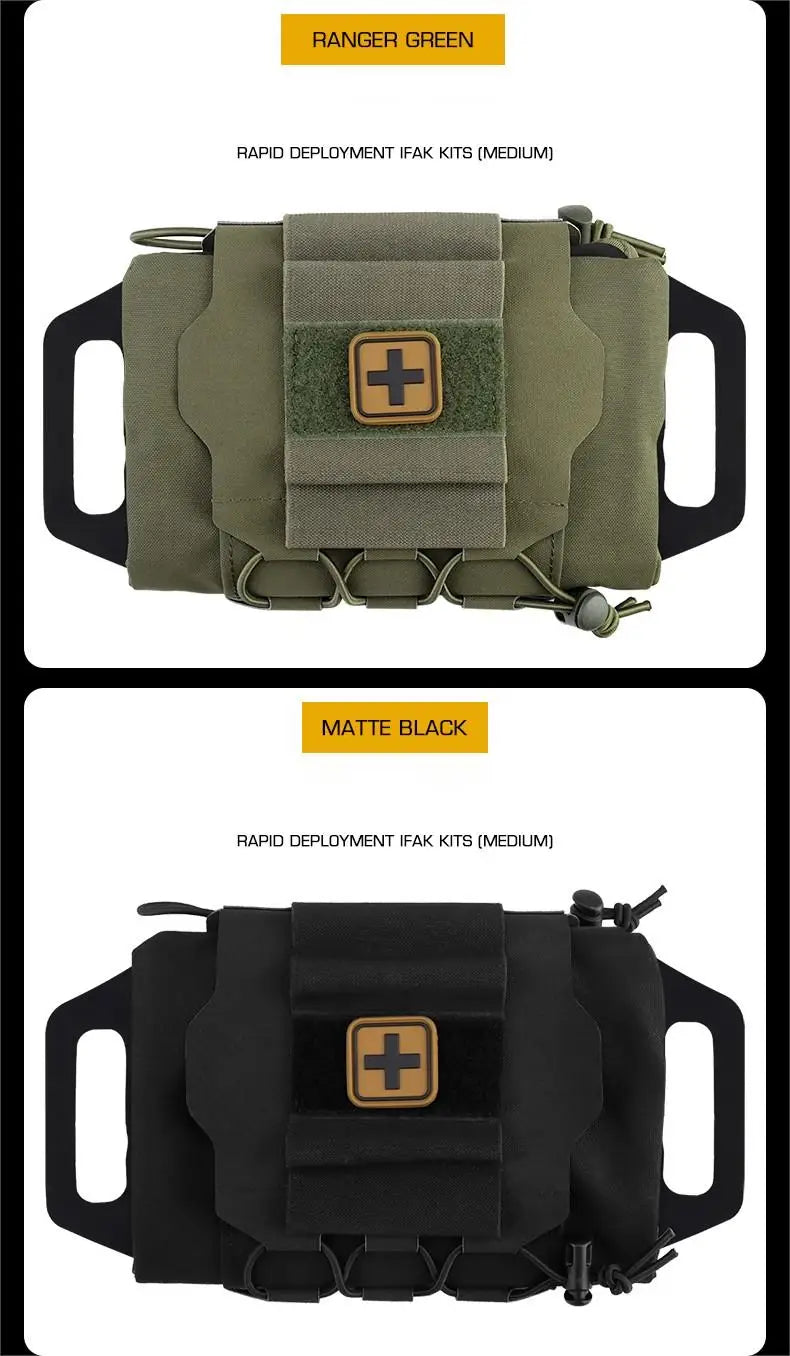 Rapid Deployment First-aid Kit  Tactical Molle Medical Pouch IFAK Kits Outdoor Hunting Military Emergency Survival Bag