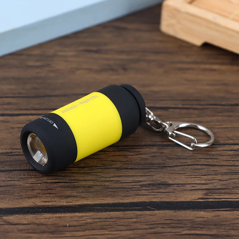 Led Mini Torchlight Portable USB Rechargeable Keychain Flashlights Waterproof Outdoor Hiking Camping Torch Lamp Lantern