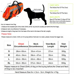 Dogs Life Jacket Ripstop Safety Dog Swimming Vest Superior Buoyancy Dogs Jacket With Rescue Handle Pet Dog Life-Saving Clothes