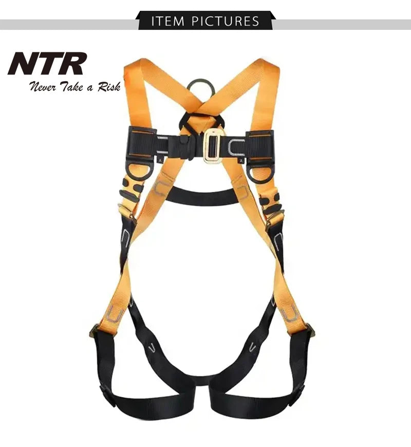 Fall Arrest Rock Climbing Harness Aerial Work Safety Belt Outdoor Full Body Anti Fall Protective Gear