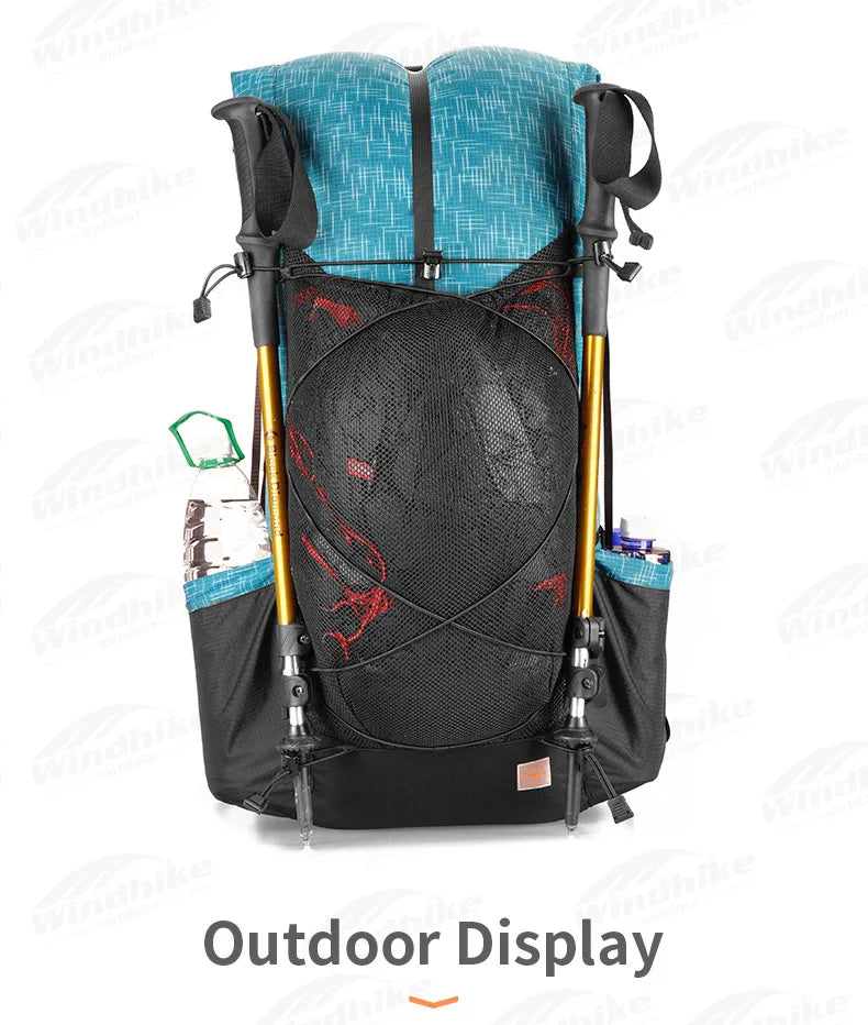 3F UL GEAR 40L+16L QIDIAN 2.0 Camping Backpack Ultralight Fashion Women/Men‘s Outdoor Sport Bag Waterproof Nylon Breathable Bag