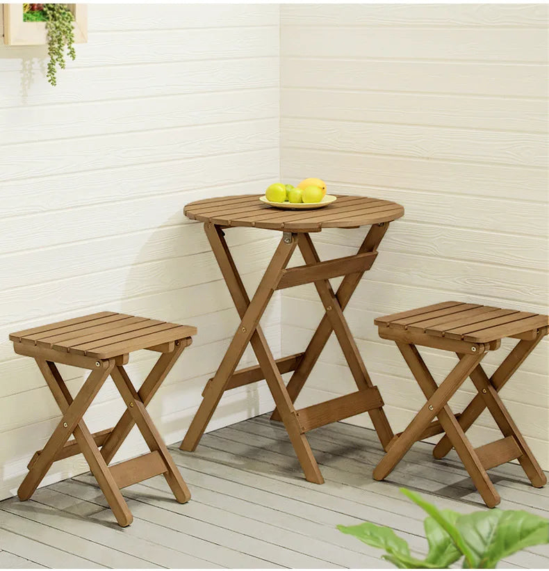 Solid Wood Garden Furniture Sets Patio Furniture Folding Portable Outdoor Garden and Terrace Outdoor Table Chair,homful 테이블