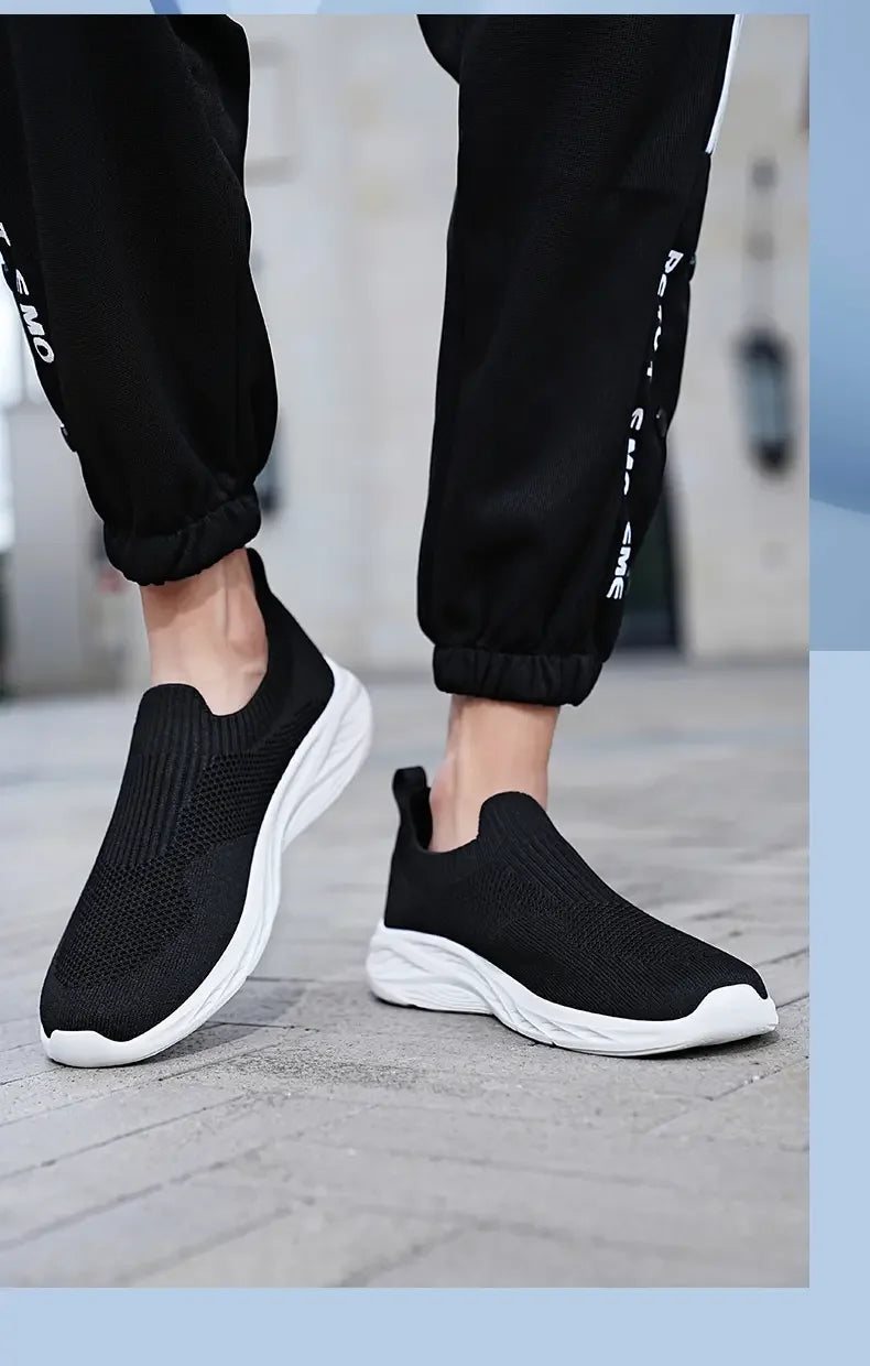 Men's Sneakers High Quality Mesh Elastic Lightweight Hiking Sports Hot Selling Casual Shoes for Men Autumn Mens Running Shoes