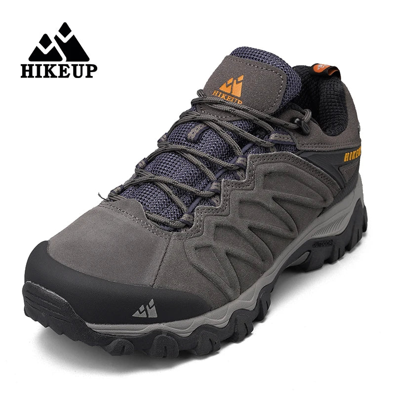 HIKEUP Non-slip Wear-Resistant Outdoor Hiking Shoes Breathable Splashproof Climbing Men Sneaker Trekking Hunting Tourism