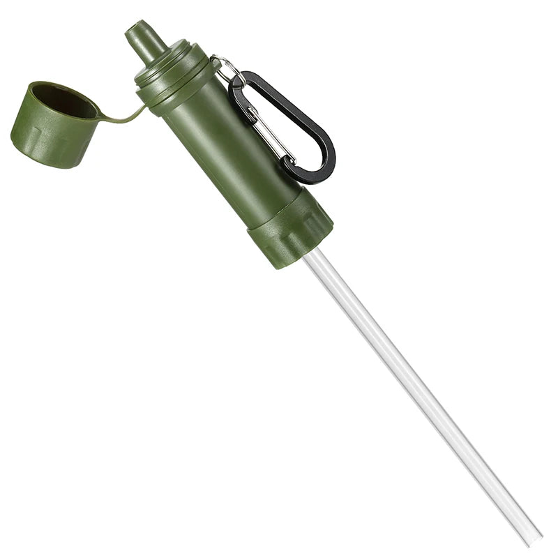 Outdoor Drinking Water Filtration Purifier Emergency Life Portable Survival Straw Water Filter Travel Camping Supplies