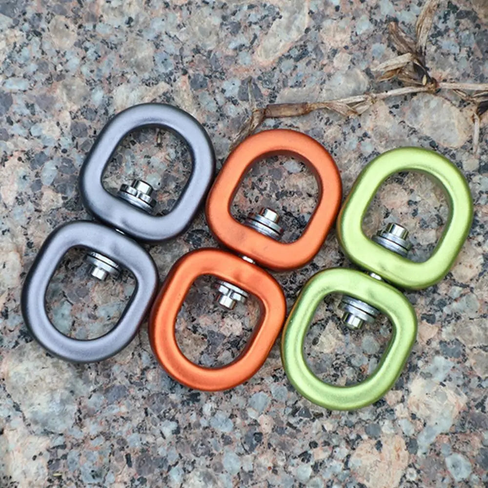 Professional Climbing Carabiner Mountaineering Hammock Safety Buckle Hook Lock Rotating Ring Climbing Buckle Outdoor Tool