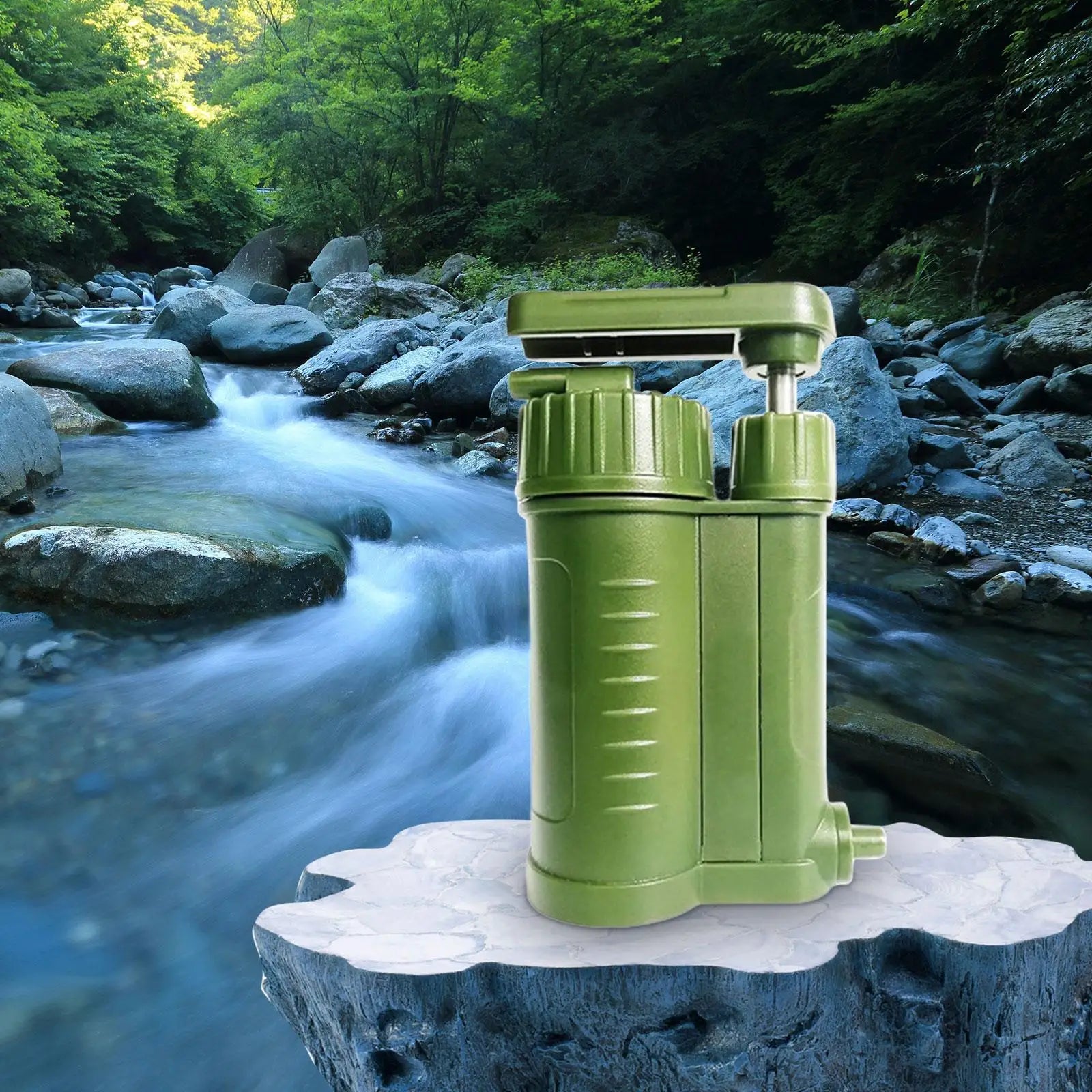 Portable Water Filter System Camping Water Filtration for Travel Backpacking