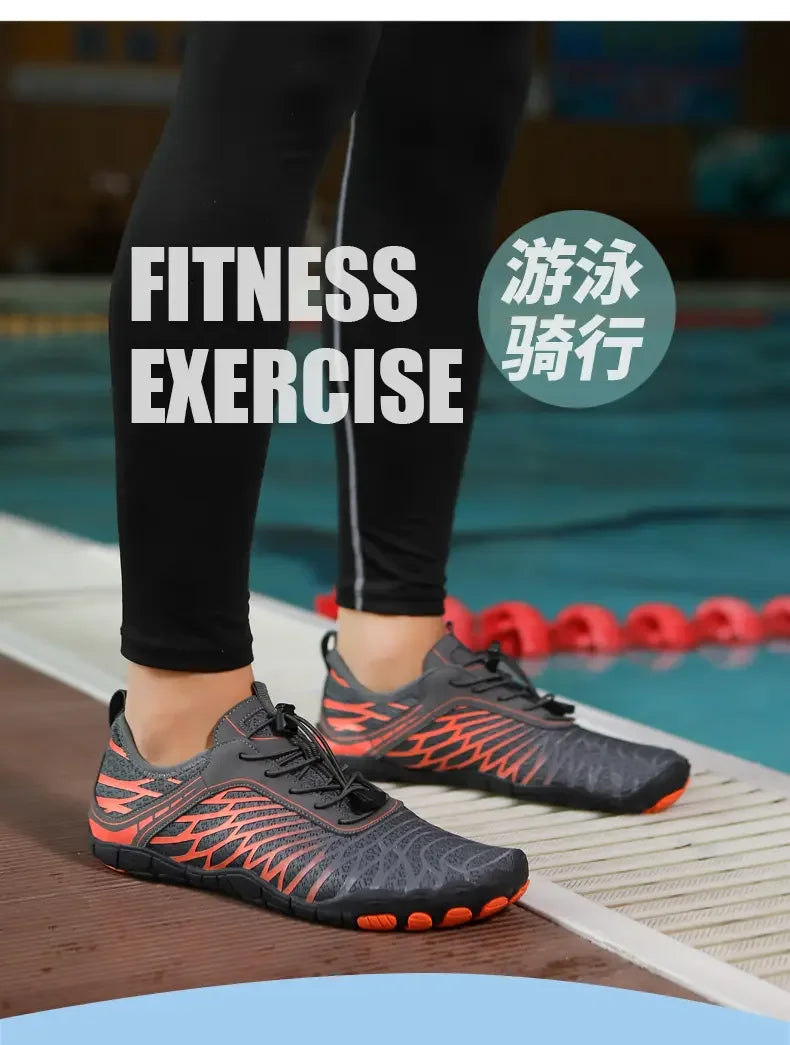 Swimming Water Shoes For Men Women Barefoot Beach Sandals Upstream Aqua Diving Shoes Fitness Yoga Surf Hiking Wading Sneakers