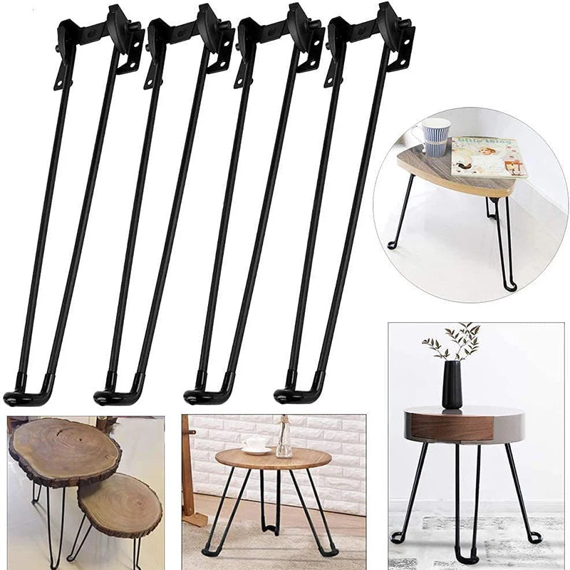 1Pcs Metal Table Legs Folding Support Furniture Legs DIY Home Bench Dining Desk End Coffee Table Feet Accessories