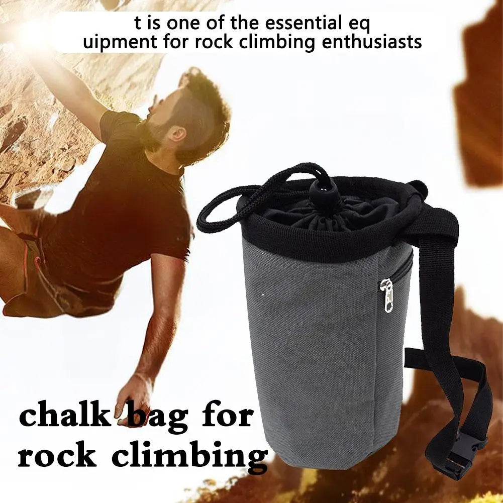 Magnesia Sack Rock Climbing Chalk Bag Waterproof Pocket for Weight Lifting Outdoor Bouldering Magnesia Pouch Climbing Equip V3D5