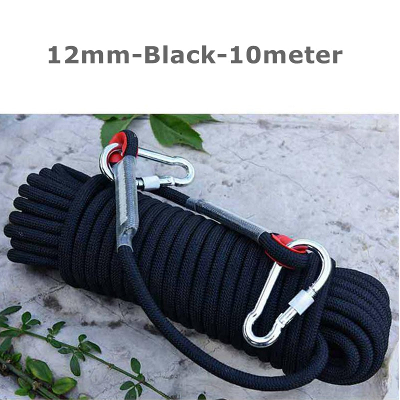 10M 20M Outdoor Auxiliary Ropes Floating Climbing Rope 10mm 12mm Dia High Strength Cord Safety Rope Trekking Hiking Accessories