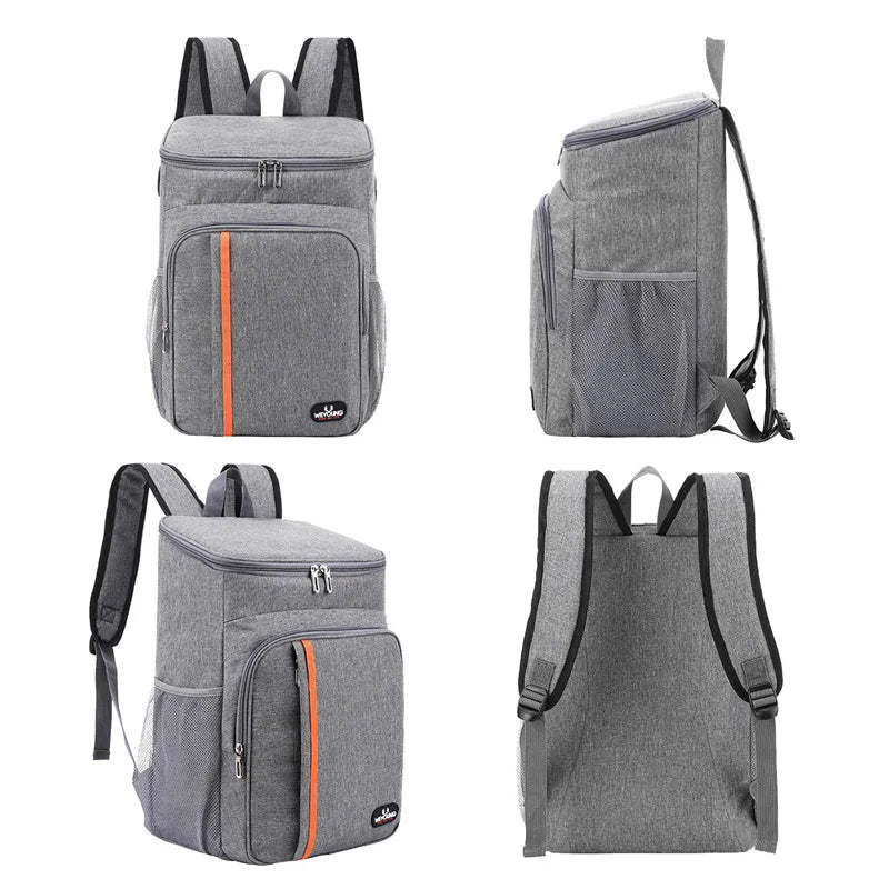 20L Outdoor Thermal Backpack Cooler Bags Insulated Lunch Bag Leakproof Camping Beer Drink Picnic Backpack Food Fresh Keeping Bag