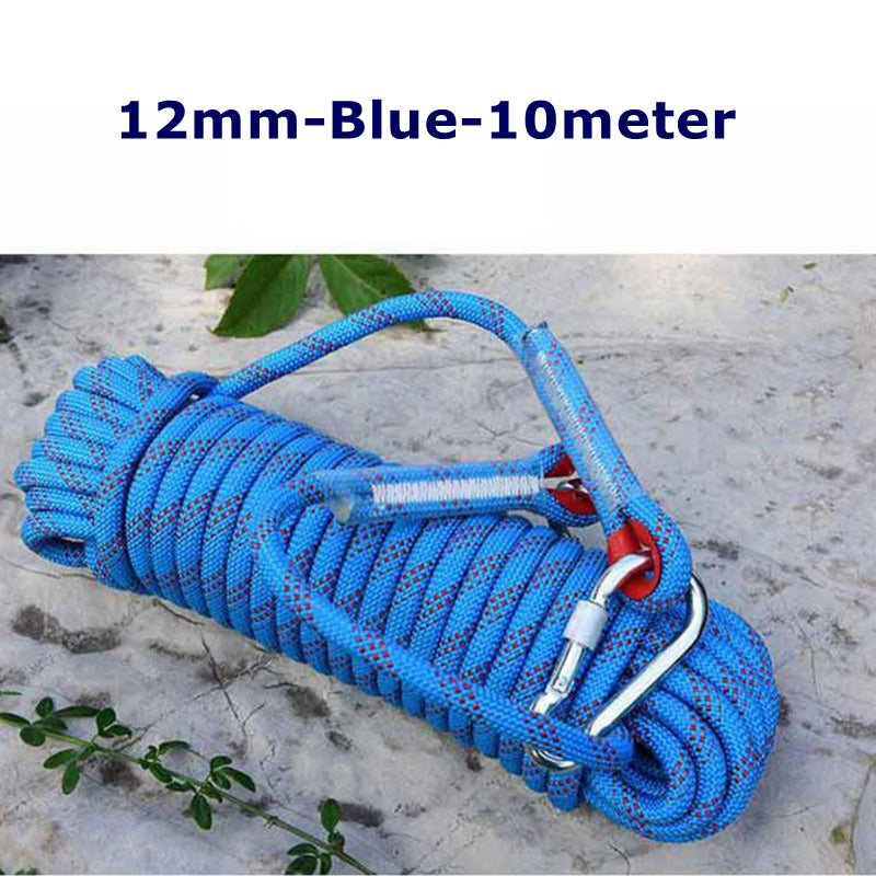 10M 20M Outdoor Auxiliary Ropes Floating Climbing Rope 10mm 12mm Dia High Strength Cord Safety Rope Trekking Hiking Accessories