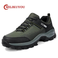 2023 Hiking Shoes For Men Waterproof PU Leather Man Sneakers Light Non-Slip Casual Climbing Trekking Shoe Outdoor Training Sport