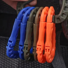 5/10PCS Tactical Backpack Buckle Fast Tactical Carabiner Plastic Hook D Shape Mosqueton EDC Gear for Outdoor Camping Accessories