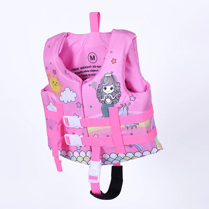 2021 Kids Life Vest Floating Girls Jacket Boy Swimsuit Sunscreen Floating Power Swimming Pool Accessories for Drifting Boating