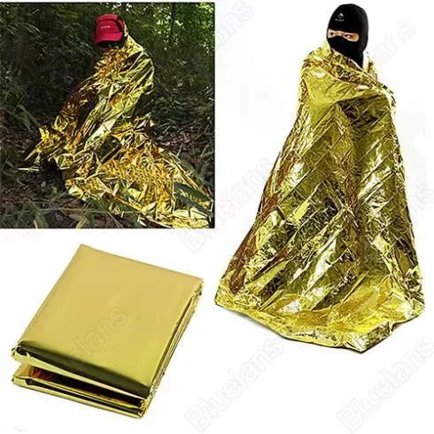 VITCOCO 160*210CM Emergency Blanket Low Temperature Rescue First Aid Kit Insulation Blanket Lifesaving Warm Insulation