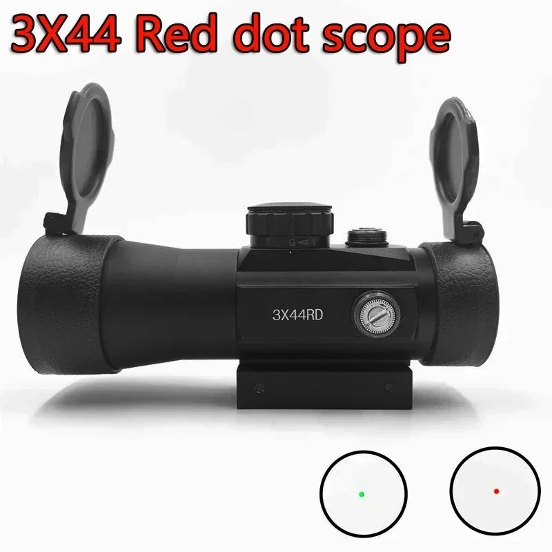 3x44 Red Dot Scope 1x40 Hunting Lunettes Telescopic Sight 11/20mm Track Installation Spotting Scope for Rifle Outdoor Hunting