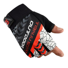 Outdoor Sports Half Finger Gloves Sunscreen Non-slip Breathable Cycling Gloves Mountaineering Fishing Fitness Fingerless Gloves