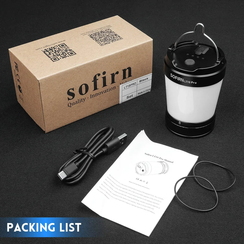 Sofirn LT1S Pro 2700-5000K Powerful Torch  21700 Rechargeable USB C Camping Light Protable Outdoor Lantern Powerbank Output