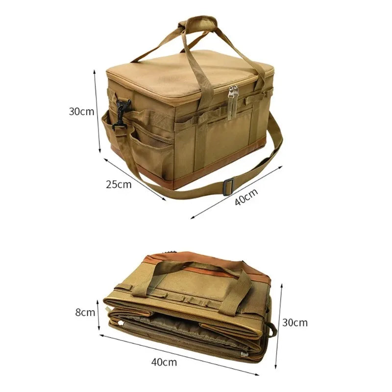 30L-45L Camping Bag Outdoor Camping Storage Picnic Sundry Bag Cookware Stove Utensils Tool Kit Storage Camping Storage Box