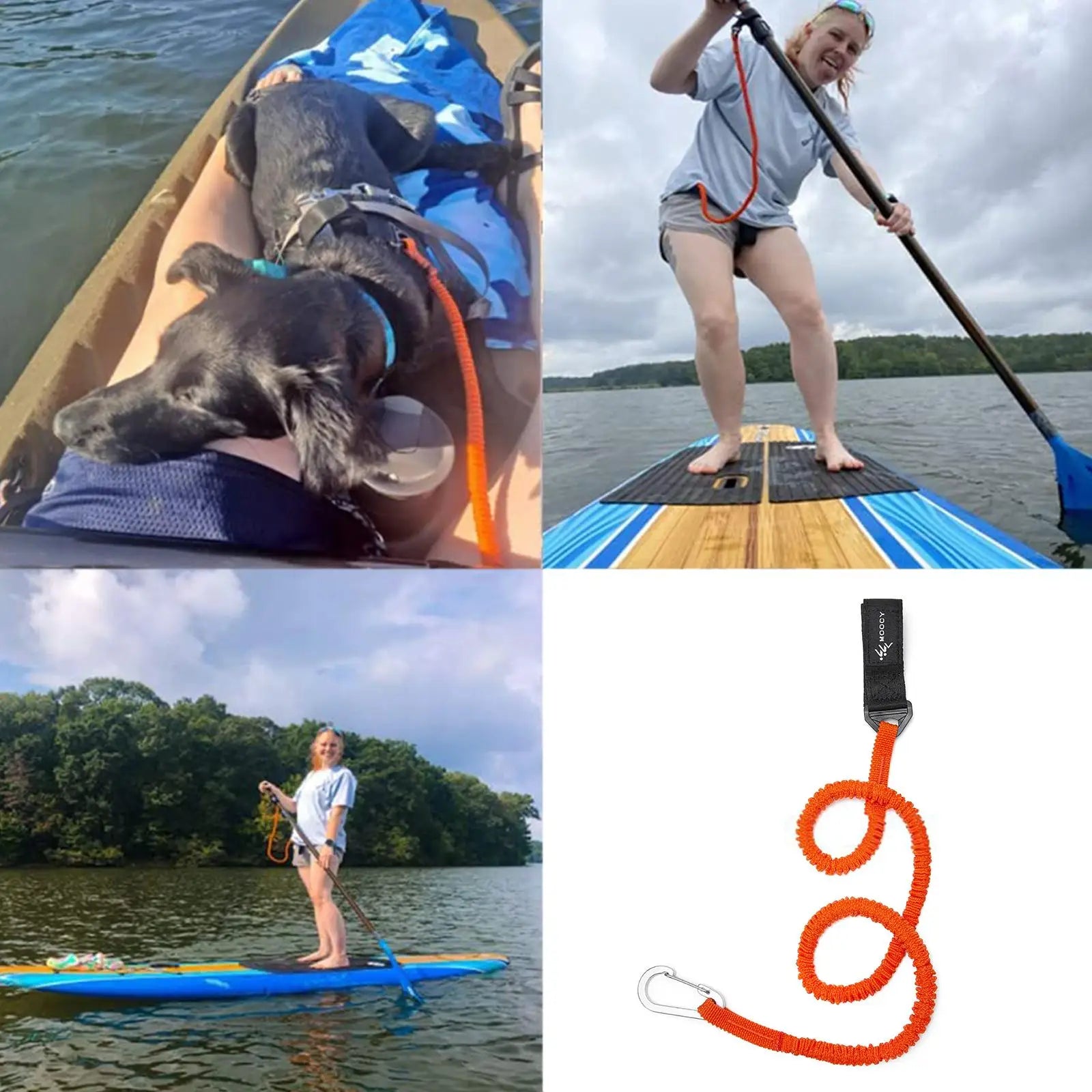 Adjustable Elastic Kayak Paddle Leash With Safety Hook Pole Rod Coiled Rope Fishing Tie Surf Boat Rowing Lanyard Cord Acces I8L9