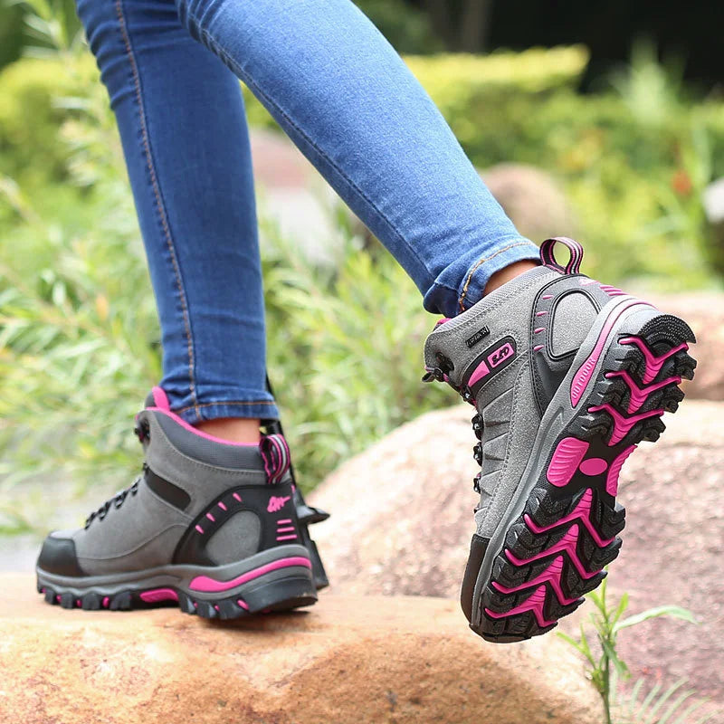 2023 Women Boots Waterproof Winter Shoes Hiking Shoes Women High gang Shoes Non-slip Sneakers Shoes For Adult Work Shoes Mujer