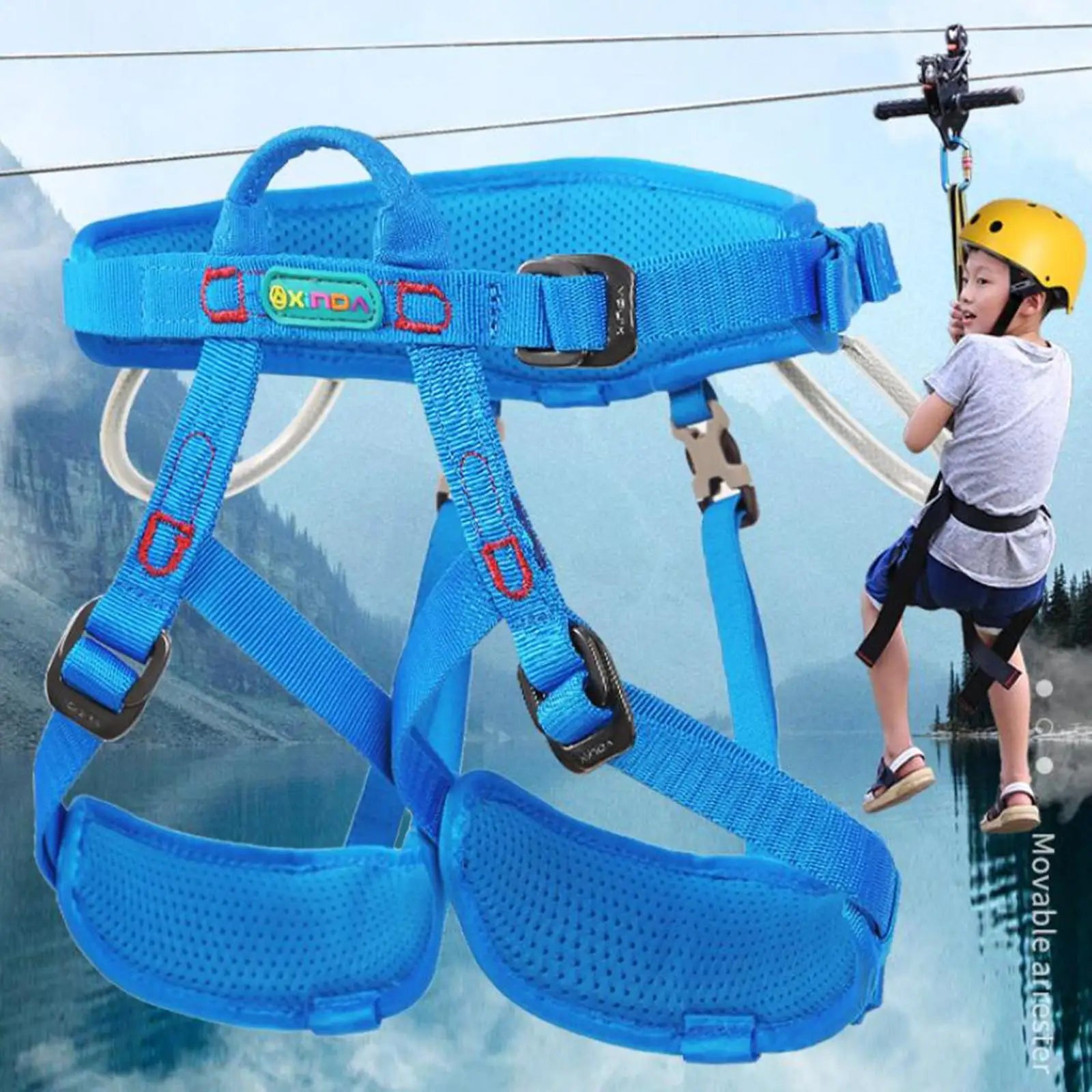 Outdoor Safety Climbing Harness Body Fall Protection Belt for Kids Safety Rope For Kids Protection Device Accessories