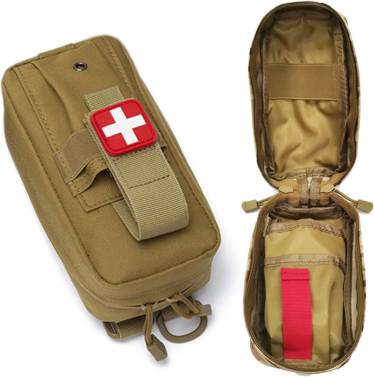 First Aid Kit Medical EDC Pouch Tactical MOLLE Outdoor Medical Bag Tourniquet Scissors Waist Bag 1000D tourniquet holder