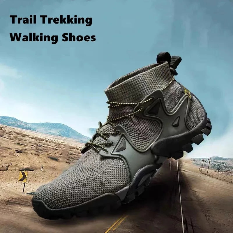 Breathable Mesh Men's Botas Tactical Boots Hiking Soft Shoes Outdoor Non-Slip Trail Trekking Climbing Designer Wading Sneakers