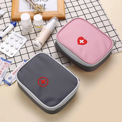 First Aid Kit Bag Portable Travel Medicine Package Emergency Kit Bags Small Medicine Divider Storage Organizer Home Outdoor