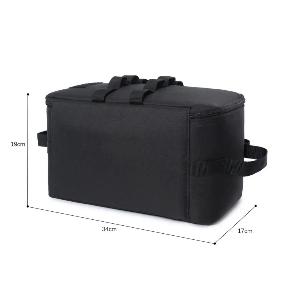 Camp MOLLE Pouch Outdoor Camping Storage Bag Basket Gas Stove Canister Pot Carry Bag Sack Picnic Bag Cookware Utensils Organizer