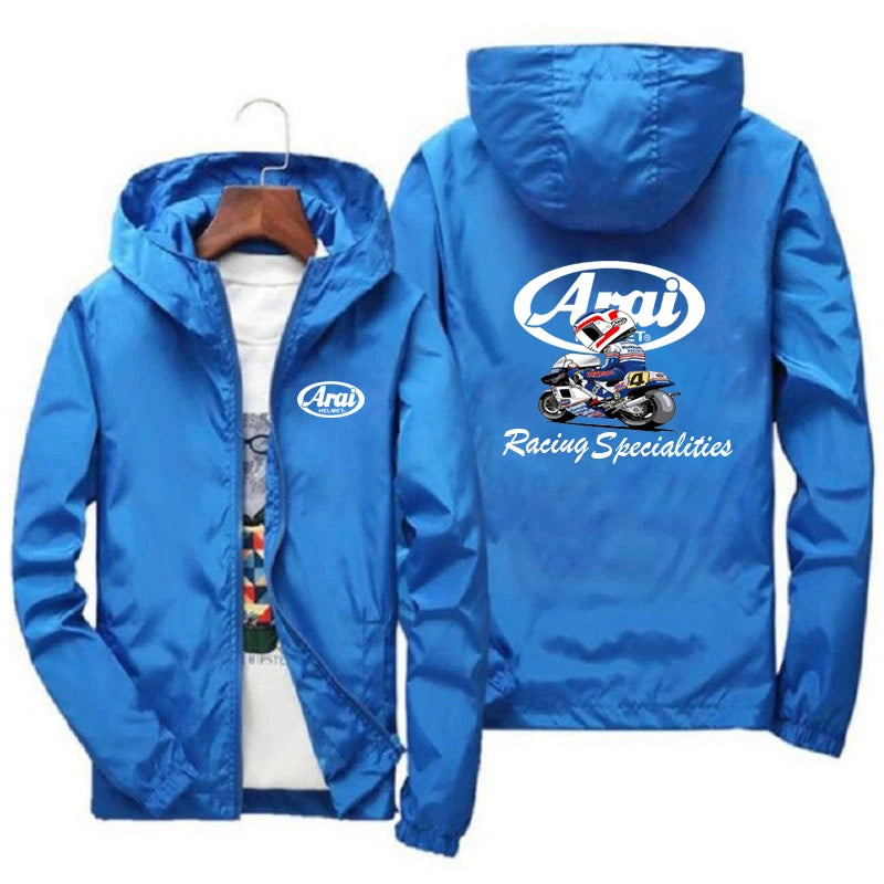 2024 Spring and Autumn New Arai- Men's Baseball Shell Set Casual Hip Hop Style Hunter, Motorcycle Jacket