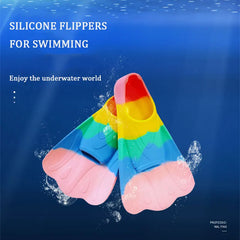 Professional Silicone Short Flippers Butterfly Frog Shoes for Kids Adult Free Swimming Snorkeling Sports Equipment Special Fins