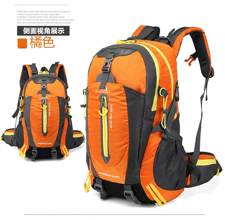 2023 Waterproof Climbing Backpacks Rucksack 40LOutdoor Sports Bag Travel Backpack Camping Hiking Backpack Women Trekking Bag Men