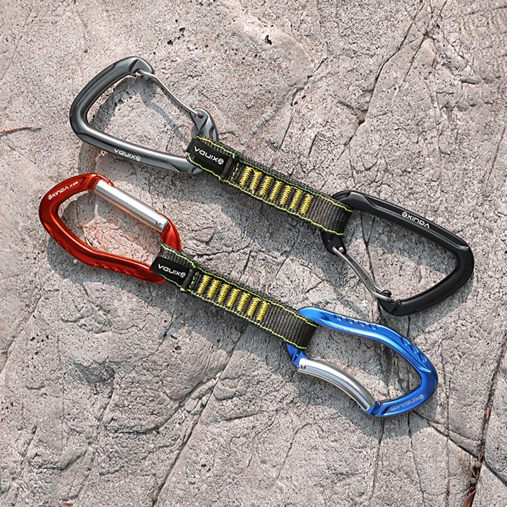 Climbing Webbing 25kN Breaking Tension Downhill Sling Professional Mountaineering Carabiner Connecting Strap Climbing Sling