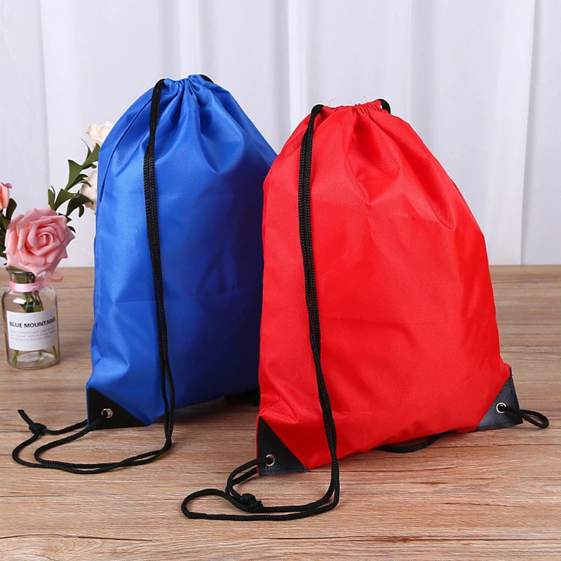 Outdoor Drawstring Gym Bag Women Men String Bags Swimming Pool Clothes Shoes Storage Waterproof Packaging Pocket Unisex Fitness