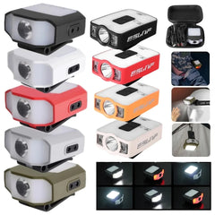 1PCS Mini COB LED Head Lantern Sensor Headlamp Flashlight Cap Clip on Light Headlights Portable Outdoor Camping Head Lamp